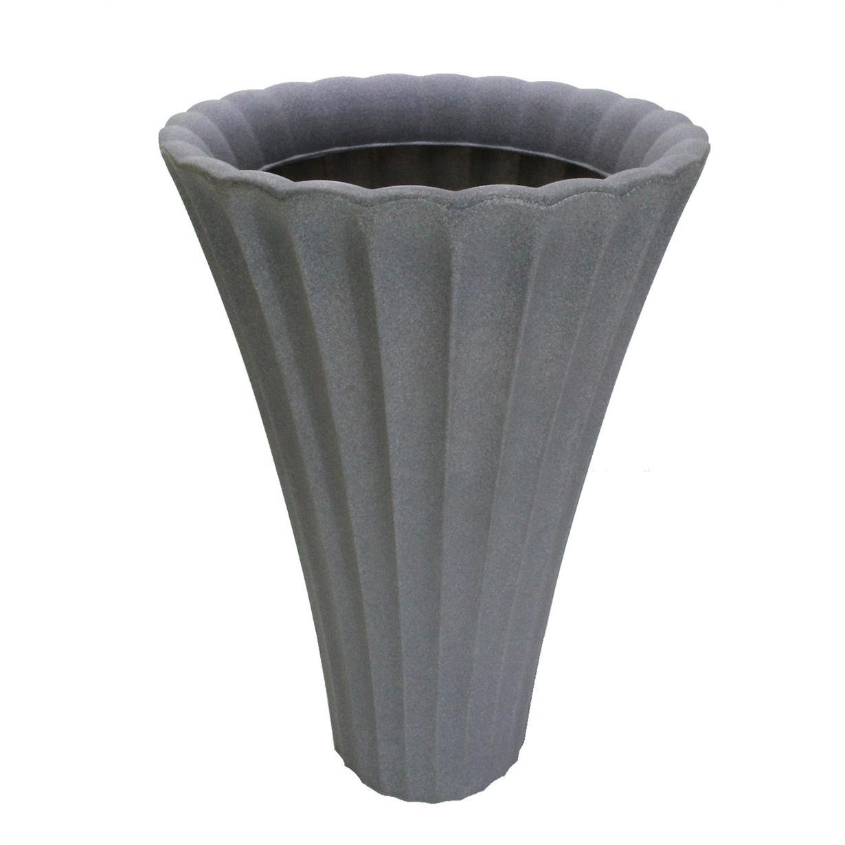 Plastic%20Conical%20Flowerpot%20Gray%2060%20cm