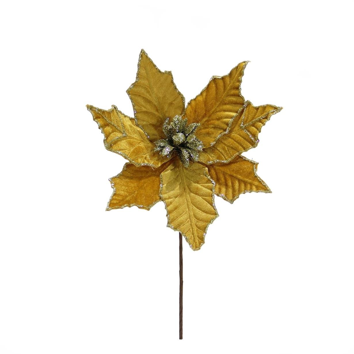 Artificial%20Velvet%20Poinsettia%20Pique%20Yellow%2037%20cm