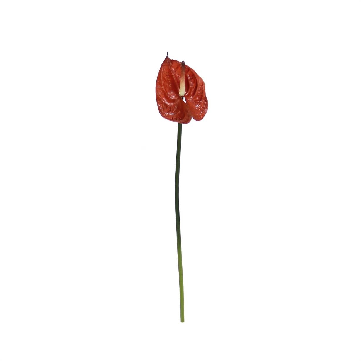 Artificial%20Anthurium%20Flower%20Vivid%20Touch%20Brown%2040%20cm