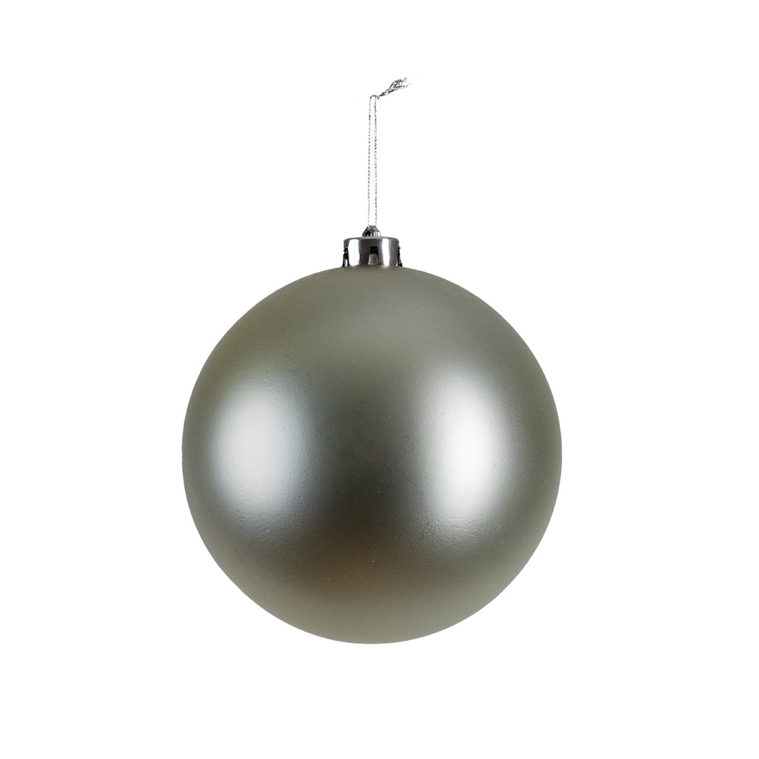 Christmas%20Ornament%20Matte%20Ball%20Silver%2015%20cm