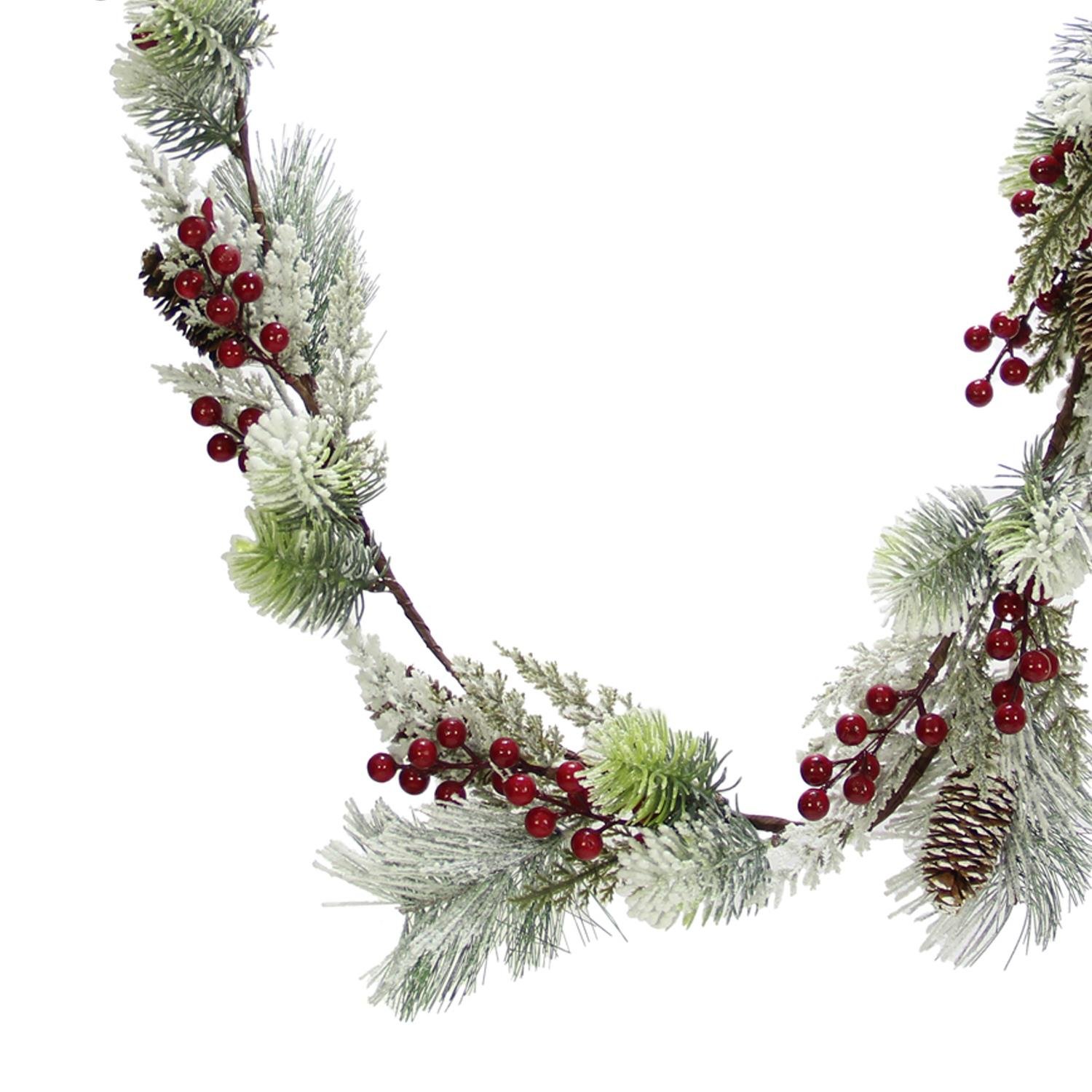 Kozalaklı%20Berryli%20Garland%20130%20cm