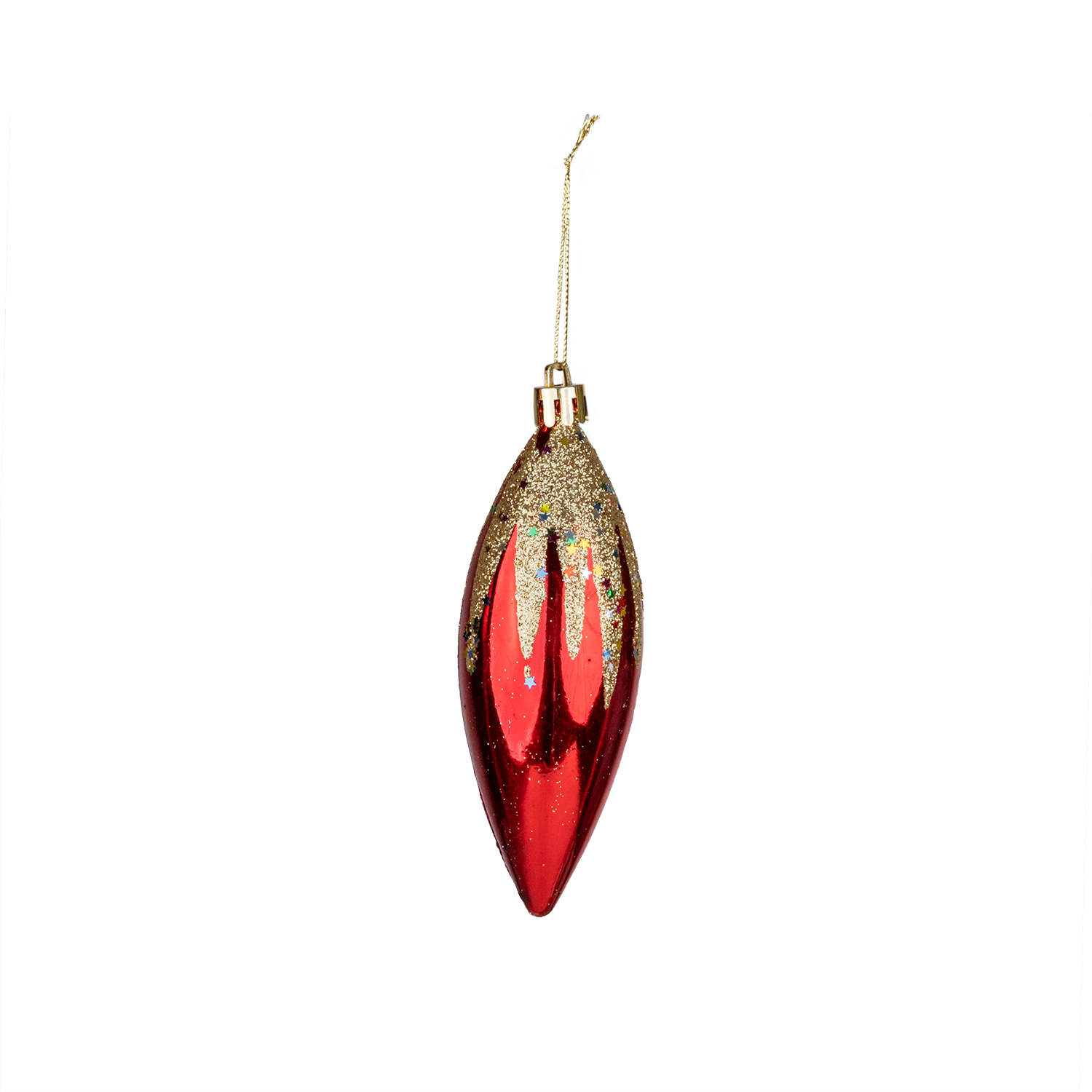 Christmas%20Ornament%204-Piece%20Conical%20Red%2012%20cm