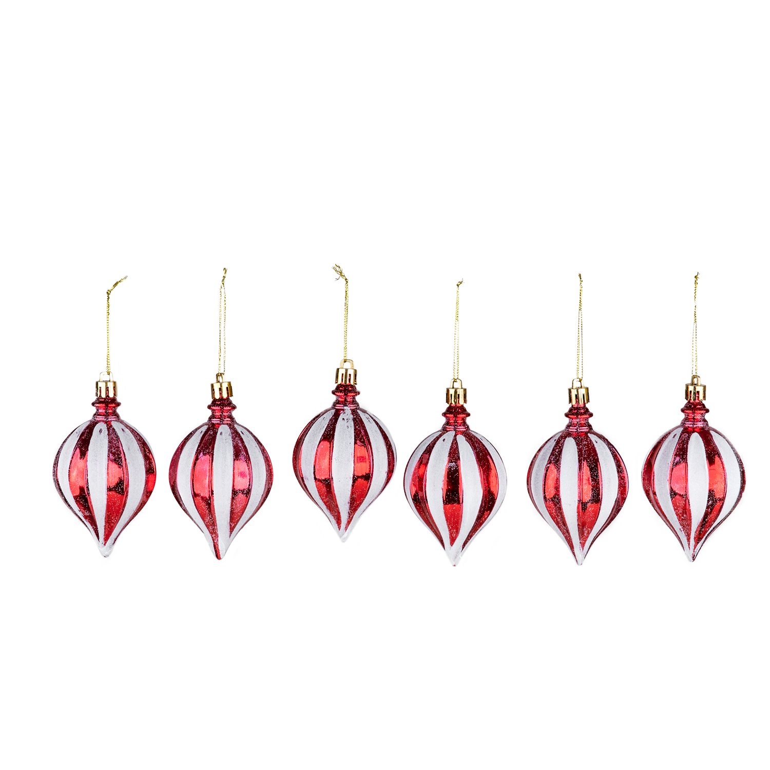 Christmas%20Ornament%206-Piece%20Drop%20Red%2010%20cm