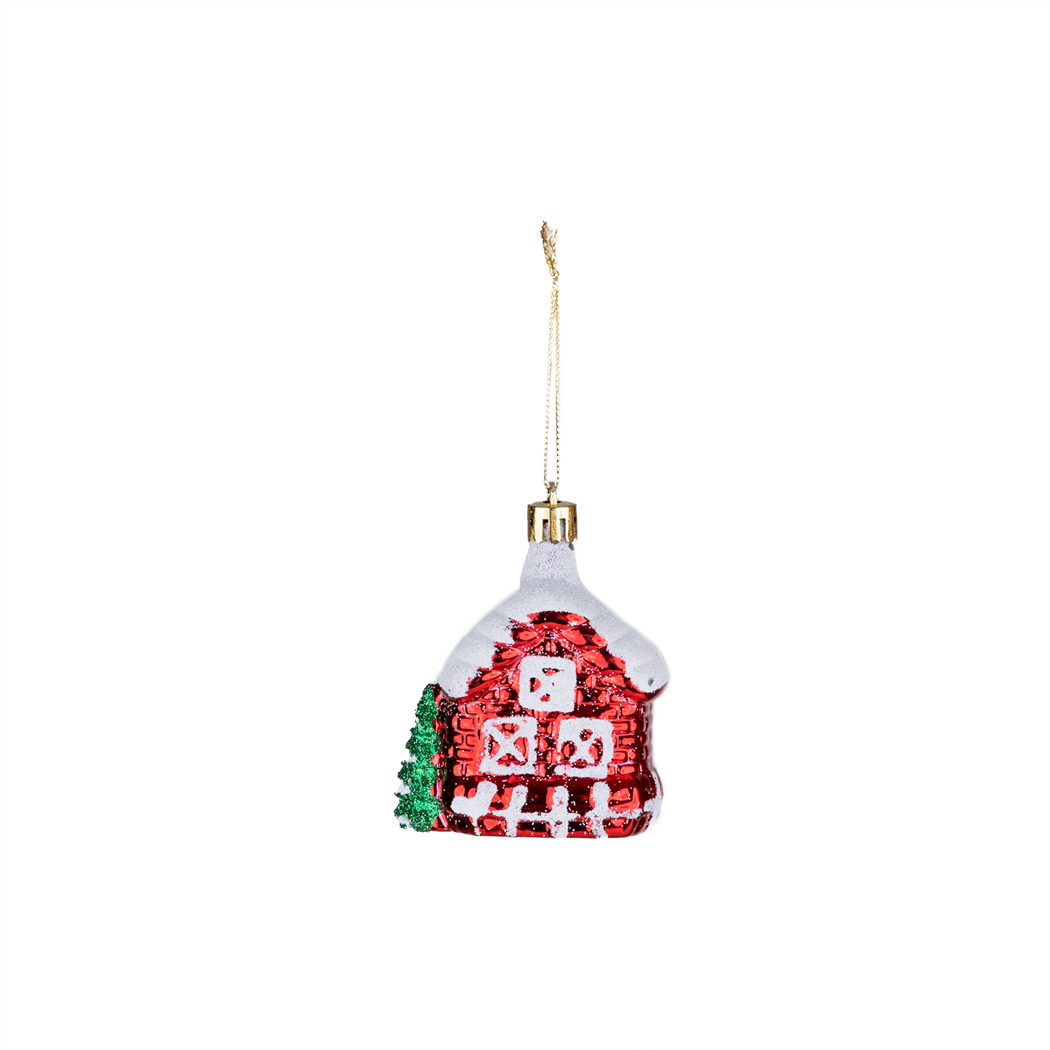 Christmas%20Ornament%203-Piece%20House%20Red%208%20cm