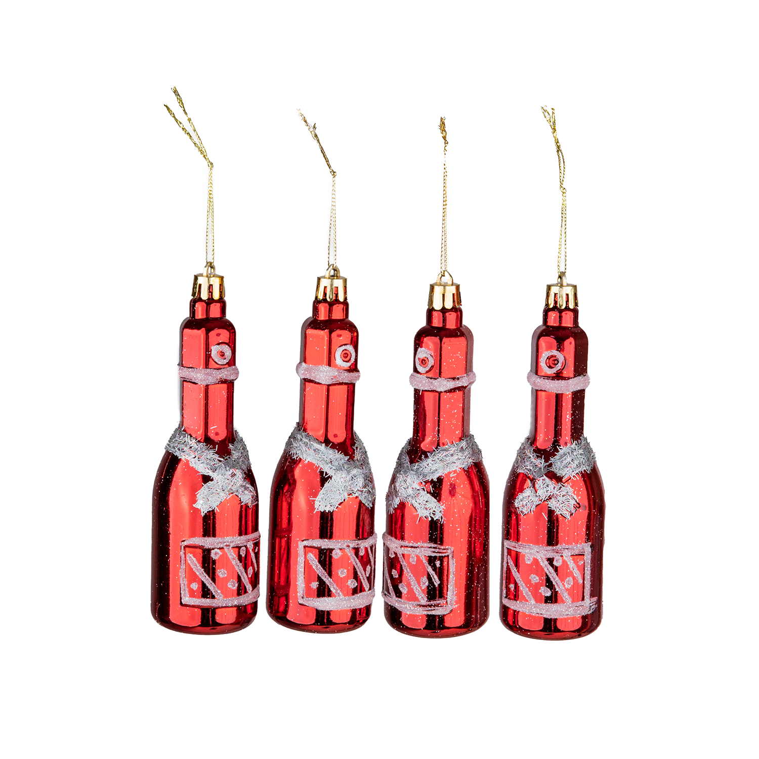 Christmas%20Ornament%204-Pack%20Champagne%20Red%2013%20cm