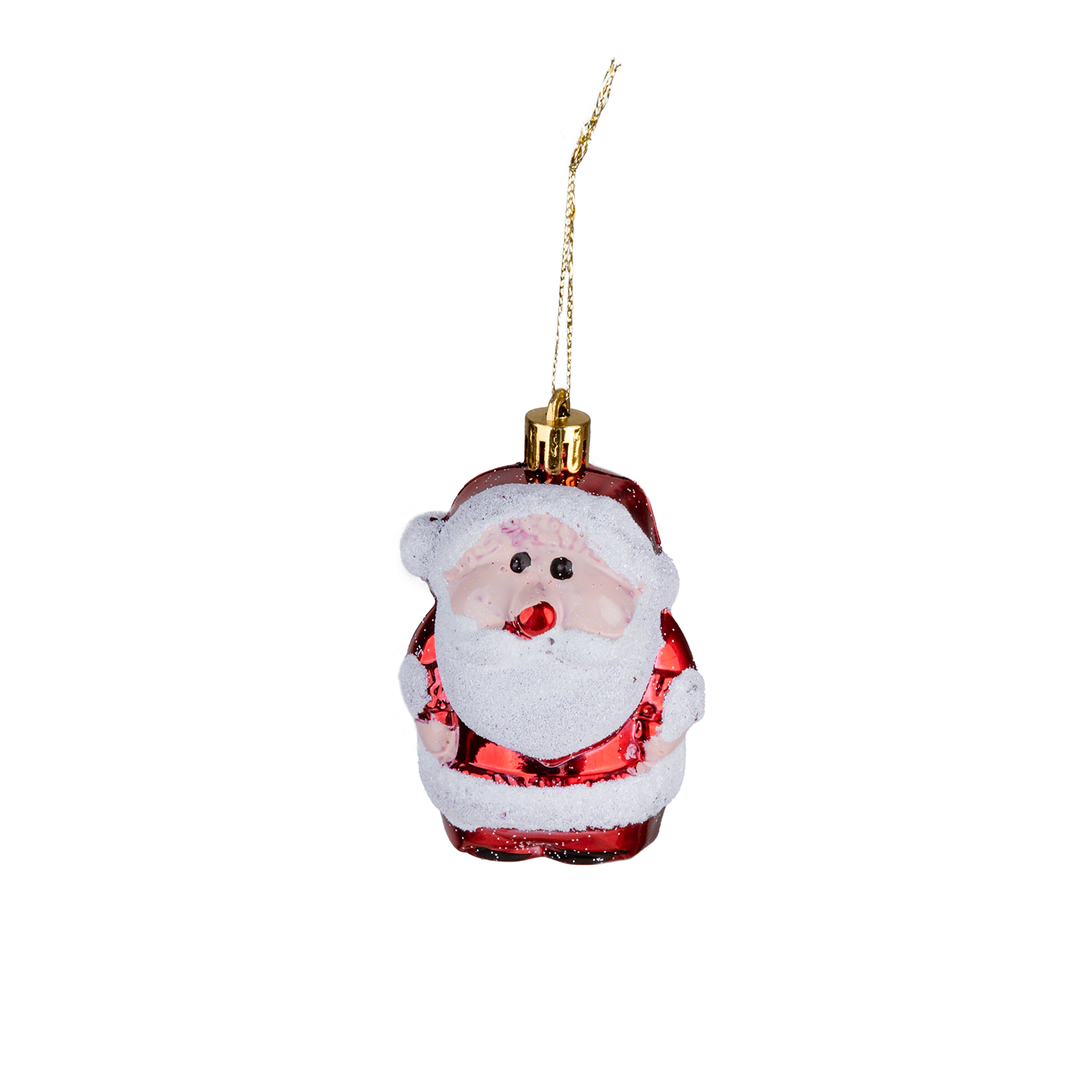 Christmas%20Ornament%204-Piece%20Santa%20Claus%20Red%208%20cm