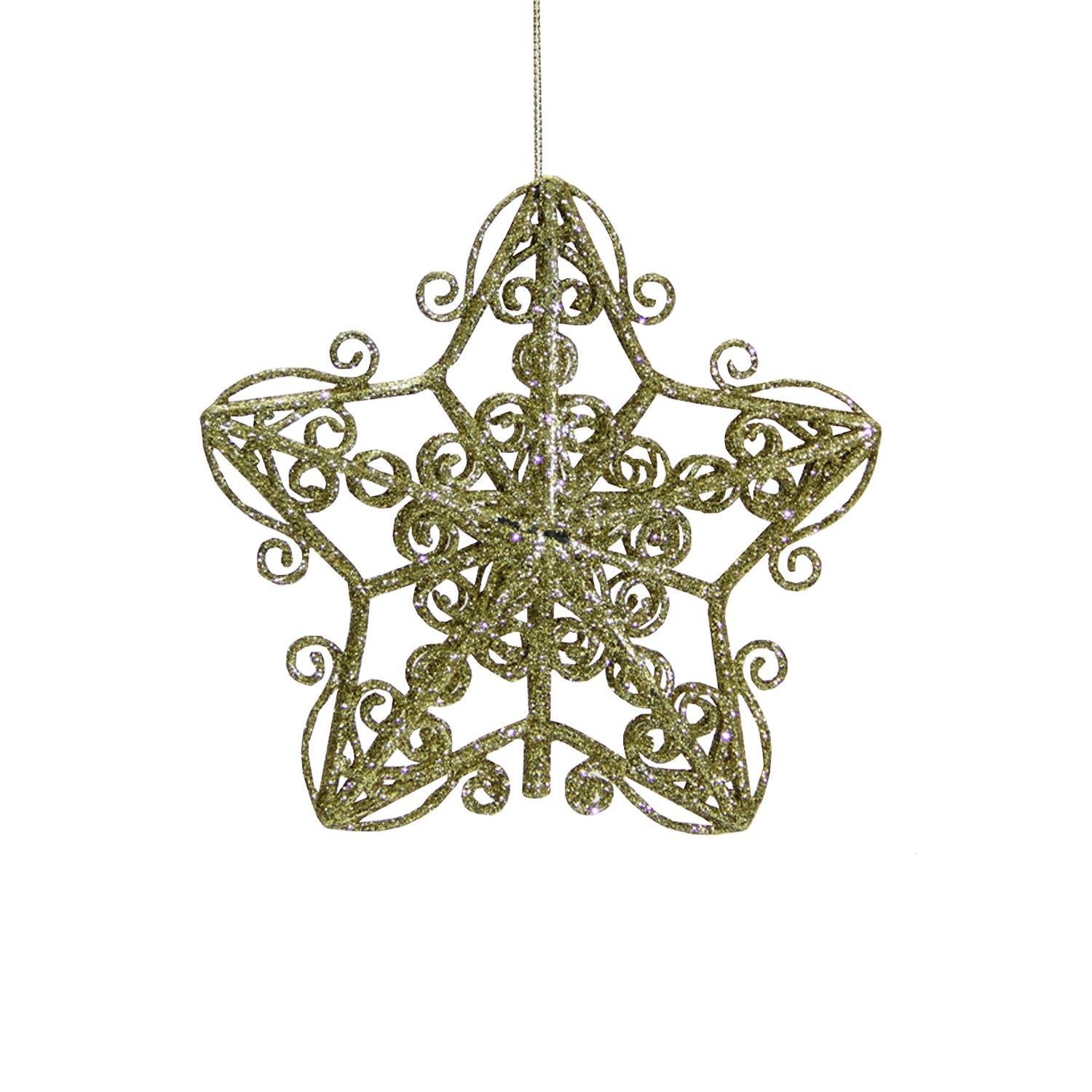 Christmas%20Ornament%20Glitter%20Star%20Model%20Gold