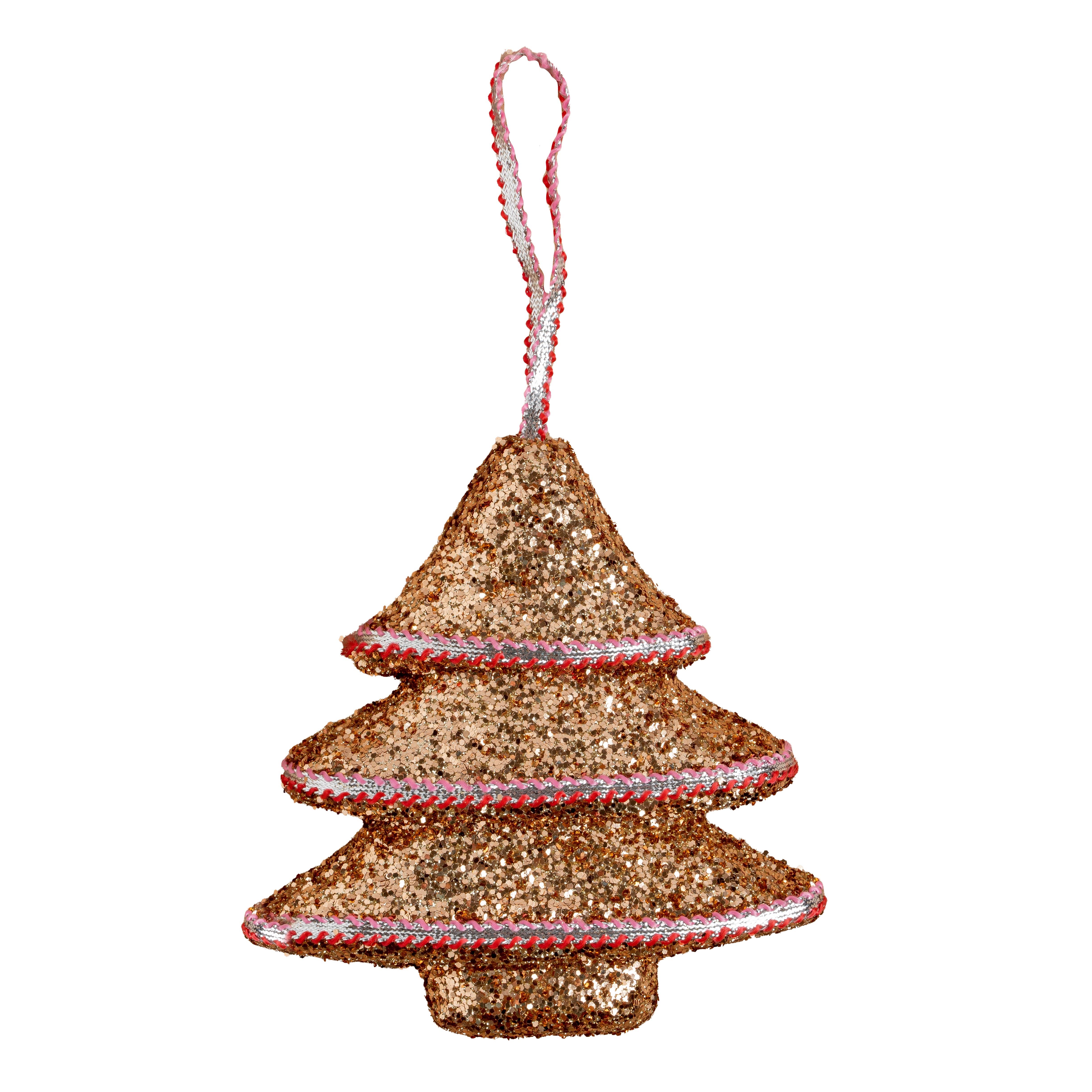 Christmas%20Ornament%20Glittery%20Pine%20Tree%20Bronze%2012%20cm