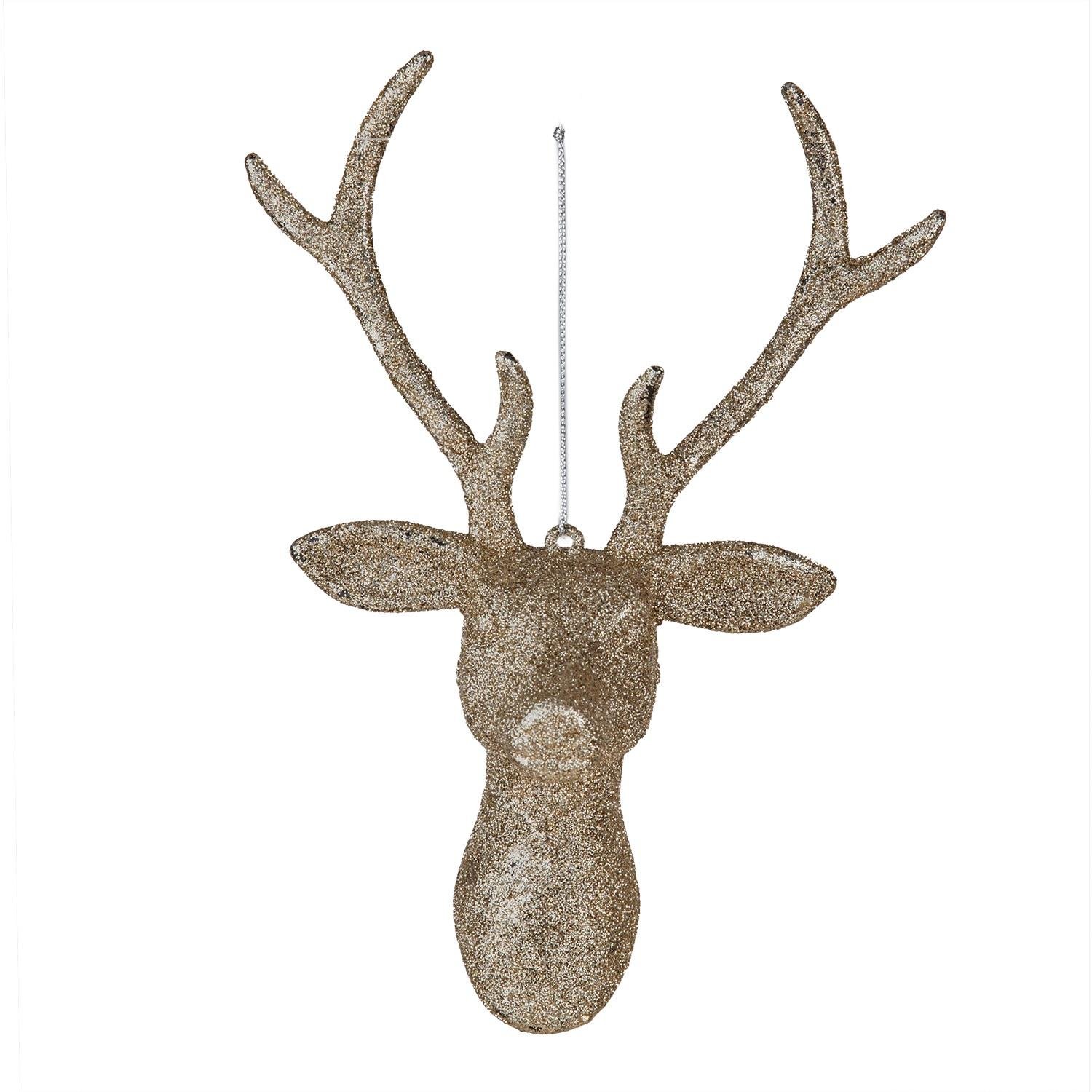 Christmas%20Ornament%20Deer%20Bust%20Gold%2021%20cm