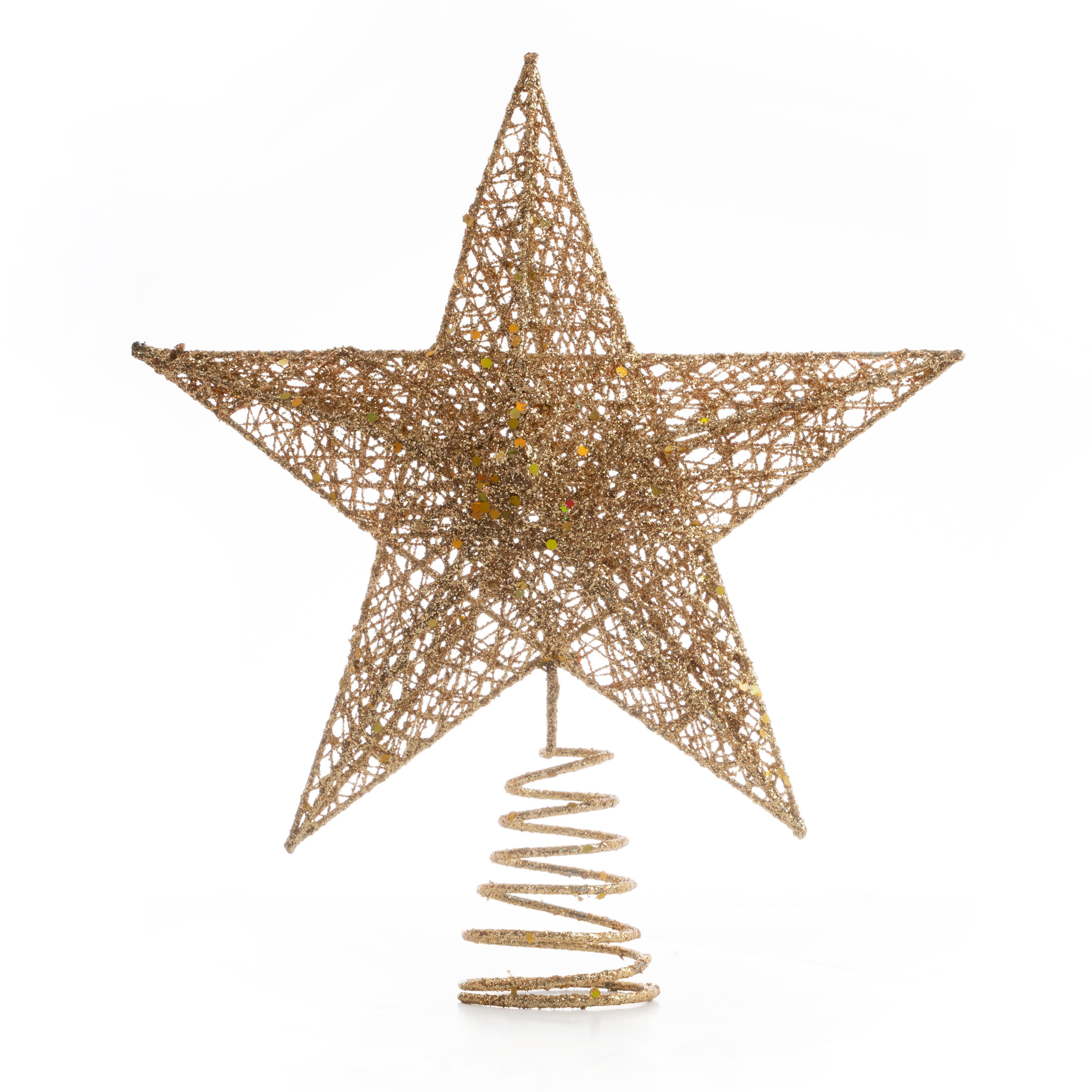 Christmas%20Ornament%20Glitter%20Star%20Pine%20Tree%20Top%20Ornament%20Champagne%2030%20cm