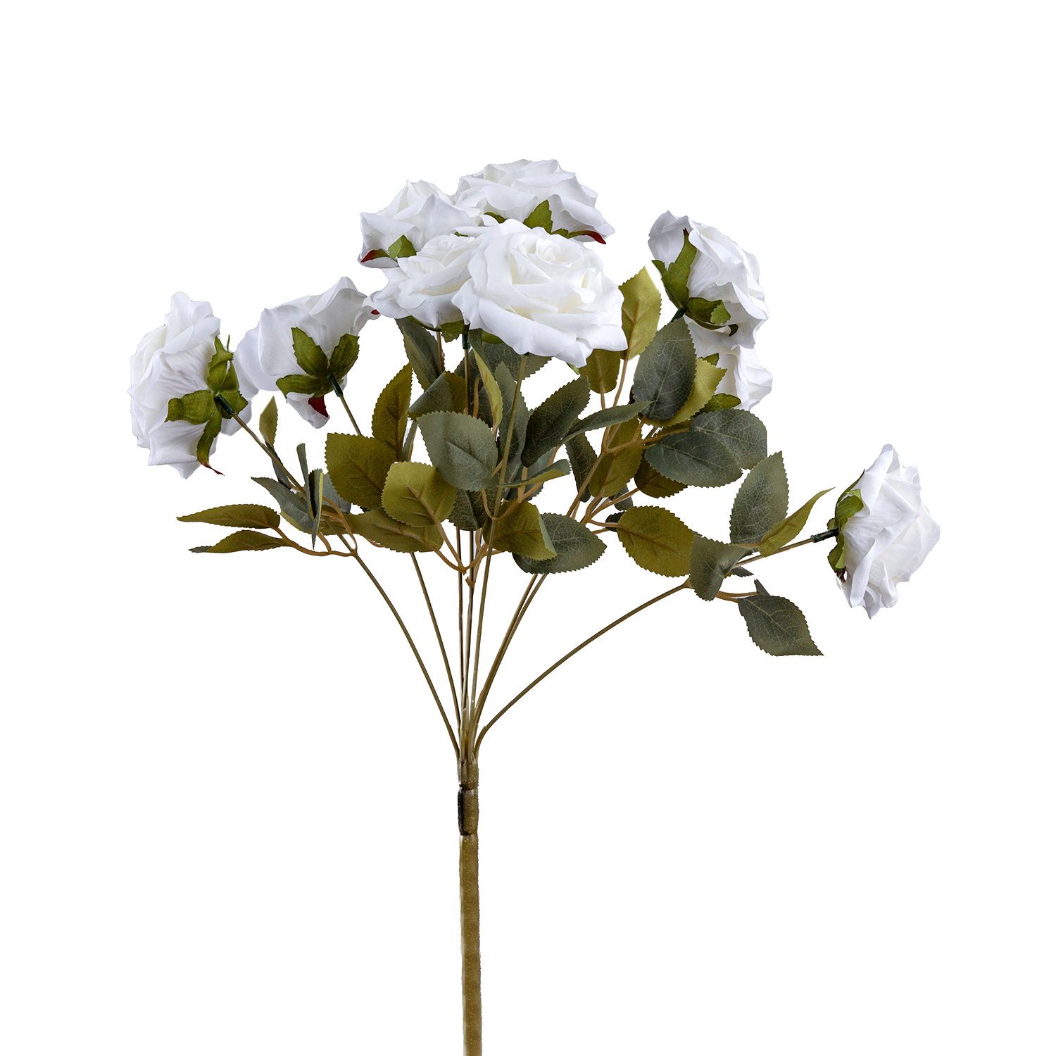 Artificial%20Rose%20Bouquet%20White%2040%20cm