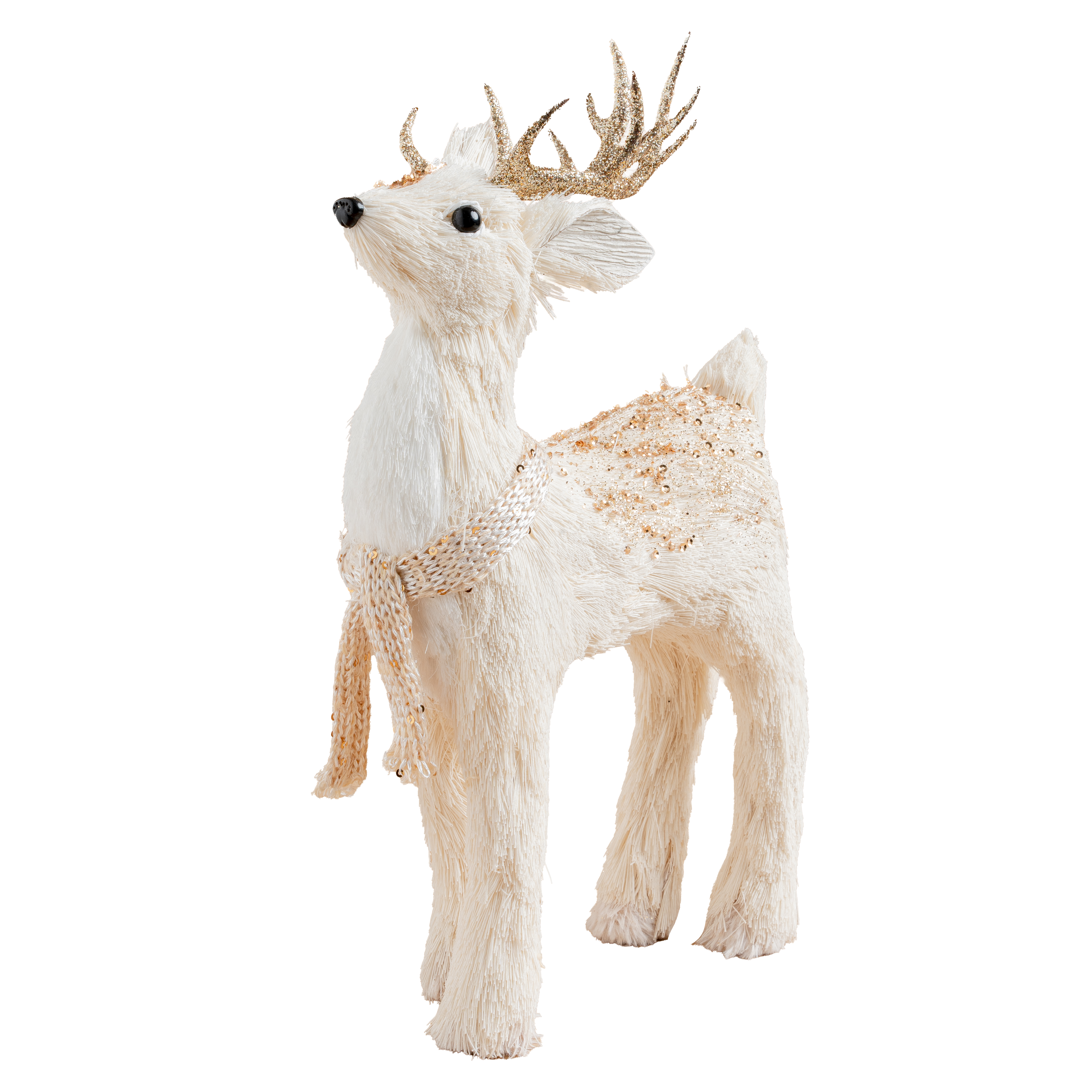 Decorative%20Glitter%20Deer%20Cream%2034%20cm