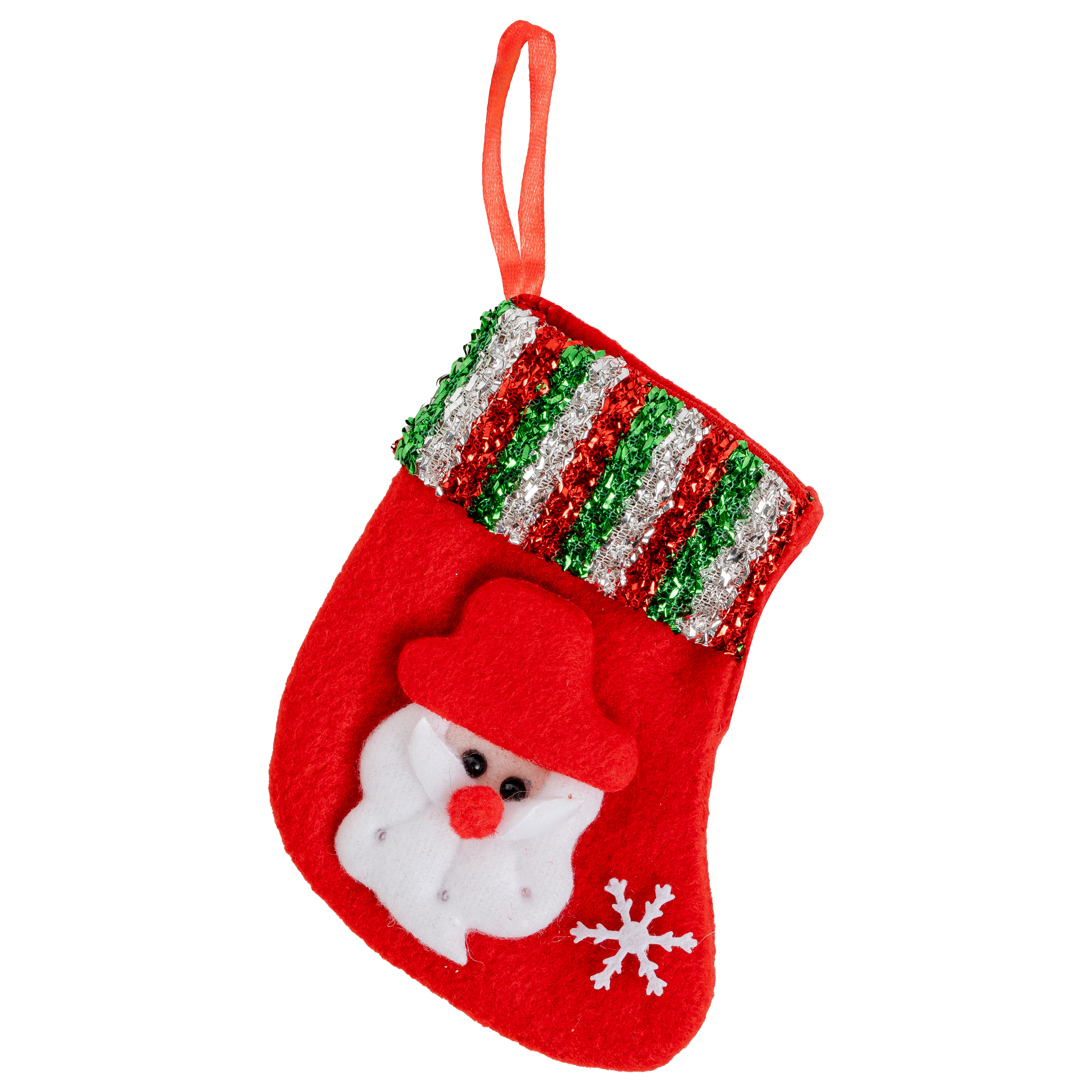 Christmas%20Ornament%20Sock%20Santa%20Claus%20Pattern%20Red%2011%20cm