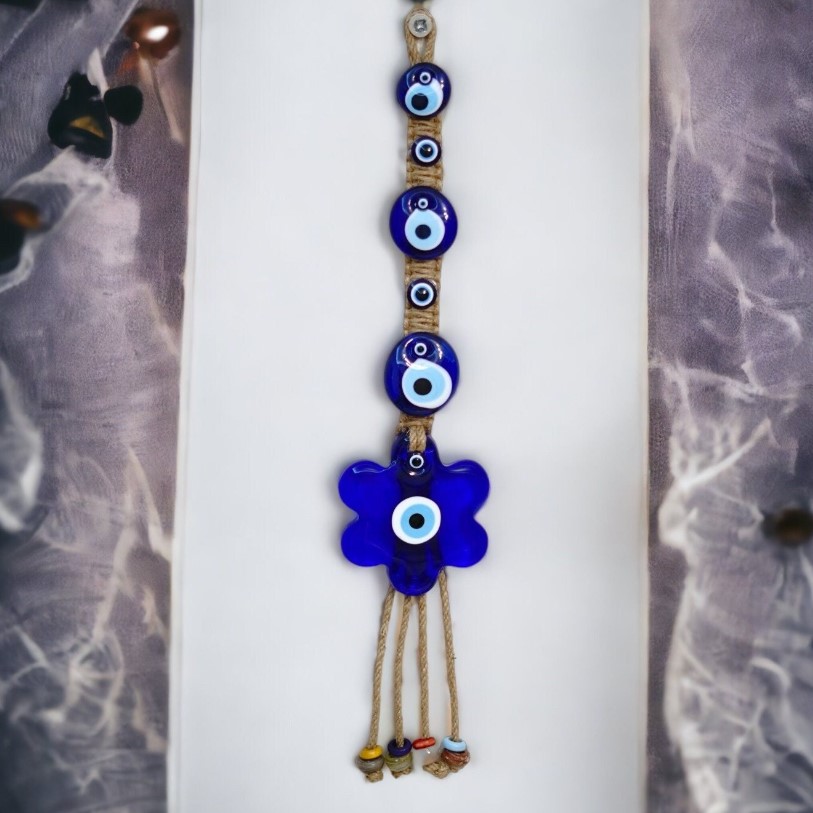 Daisy%20Shaped%20Evil%20Eye%20Bead%2040%20cm