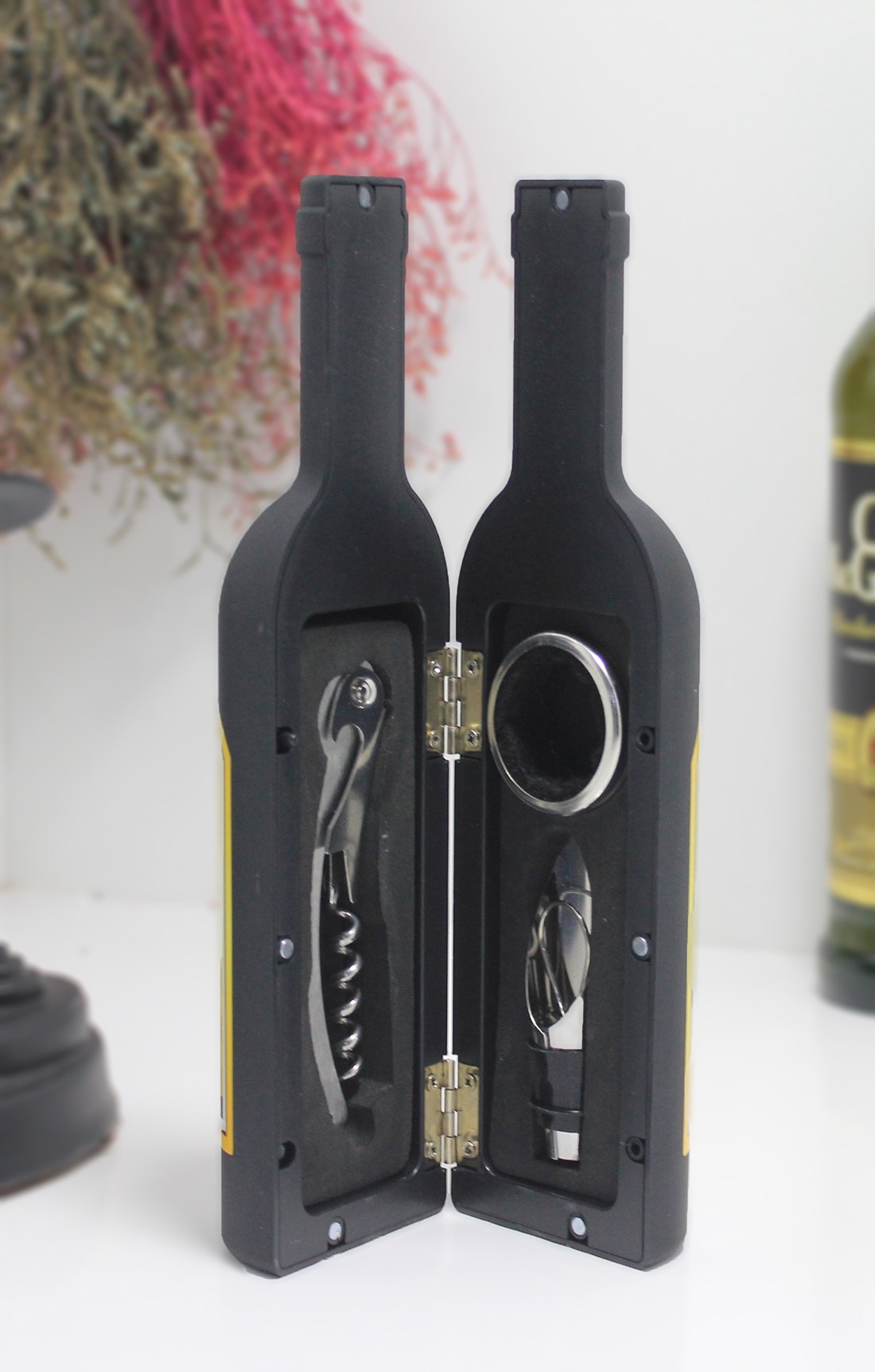 Bottle%20Corkscrew%20Set%20Wine%20Rack%20Black%20ALK1388