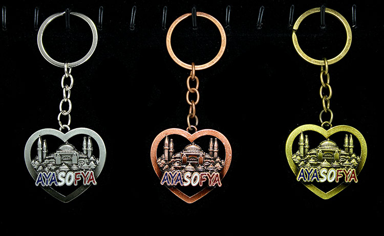 Metal%20Hagia%20Sophia%20Keychain%20Alk2201