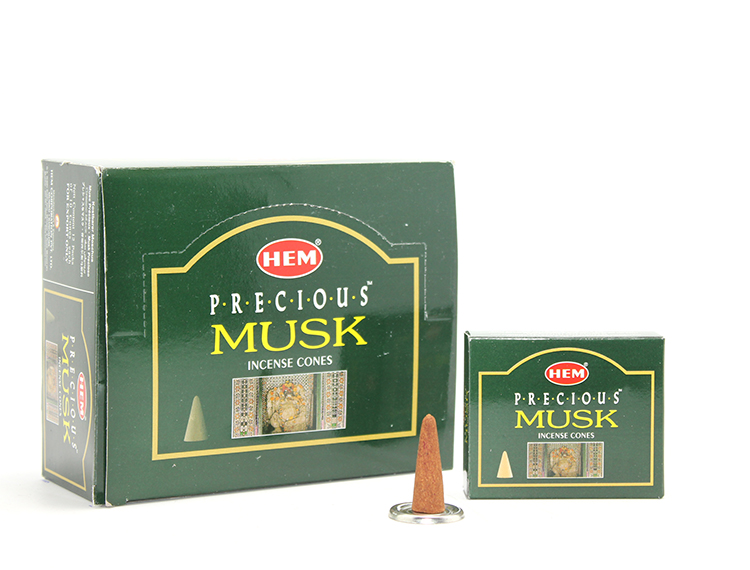 Precious%20Musk%20Aromalı%20Konik%20Tütsü