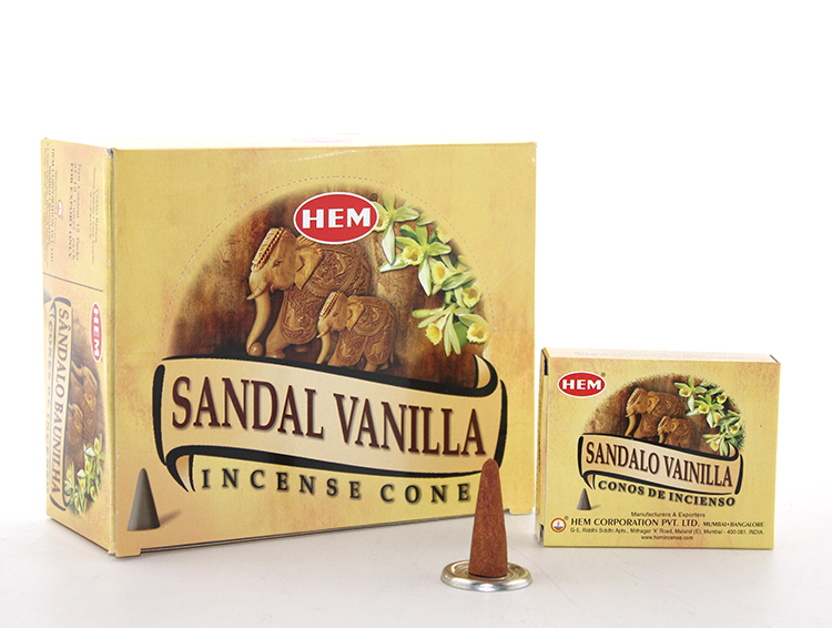 Sandal%20Vanilla%20Aromalı%20Konik%20Tütsü