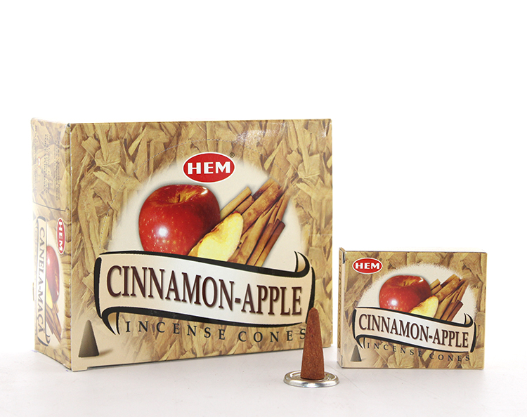 Cinnamon%20Apple%20Aromalı%20Konik%20Tütsü