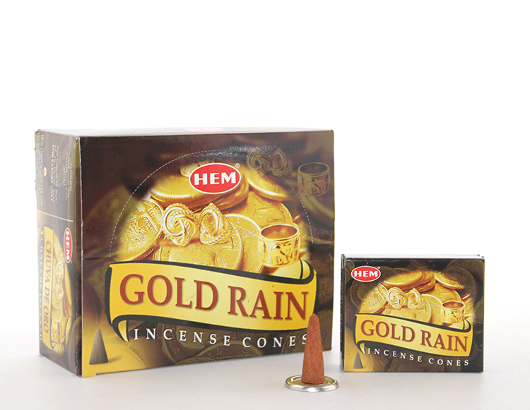 Gold%20Rain%20Aromalı%20Konik%20Tütsü