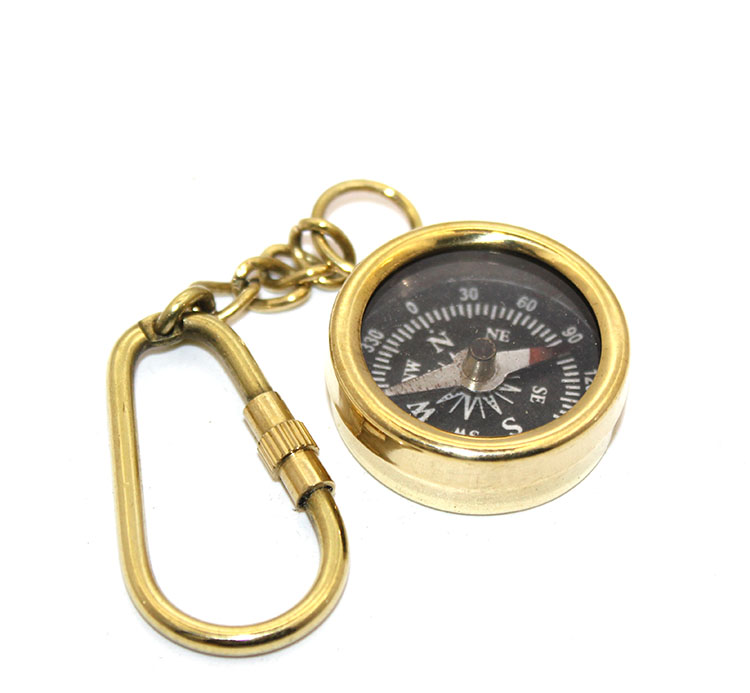 Brass%20Compass%20Keychain%20Ksk2106