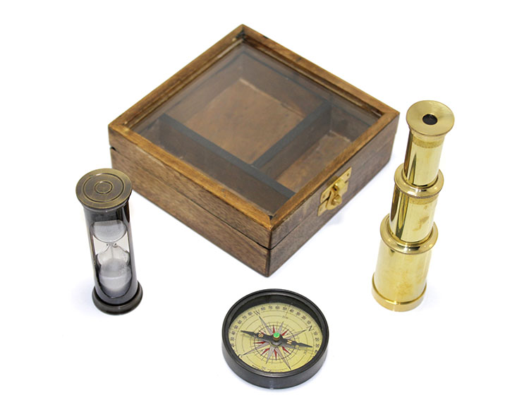 Wooden%20Boxed%20Binoculars%20Hourglass%20and%20Compass%20Set%20NI3942A