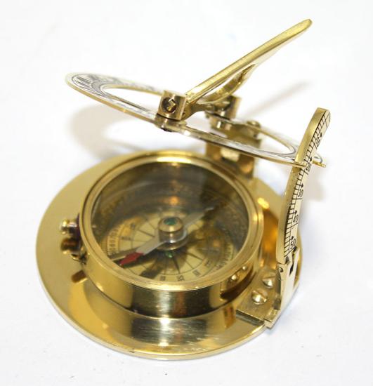 Brass Sundial and Compass Model 2028