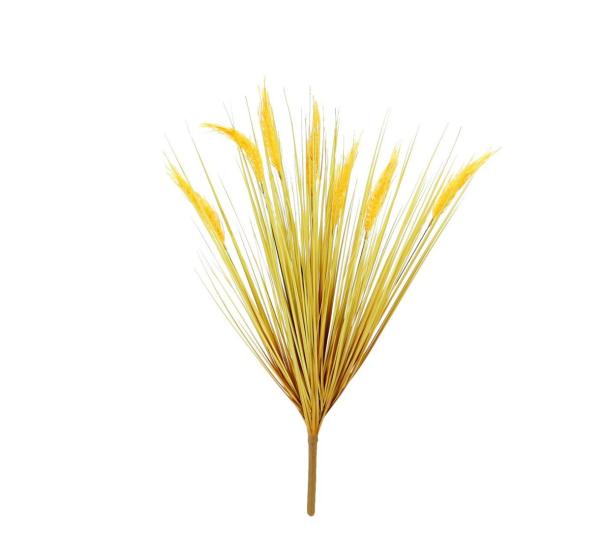 Artificial Spike Reed Bunch Yellow