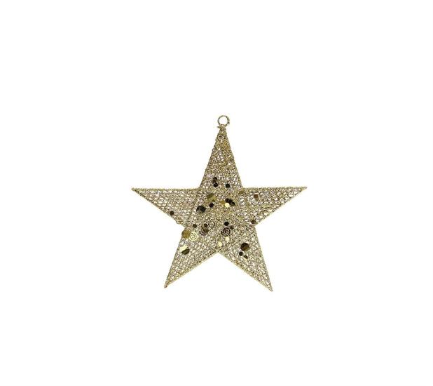 Glitter Star Small Gold