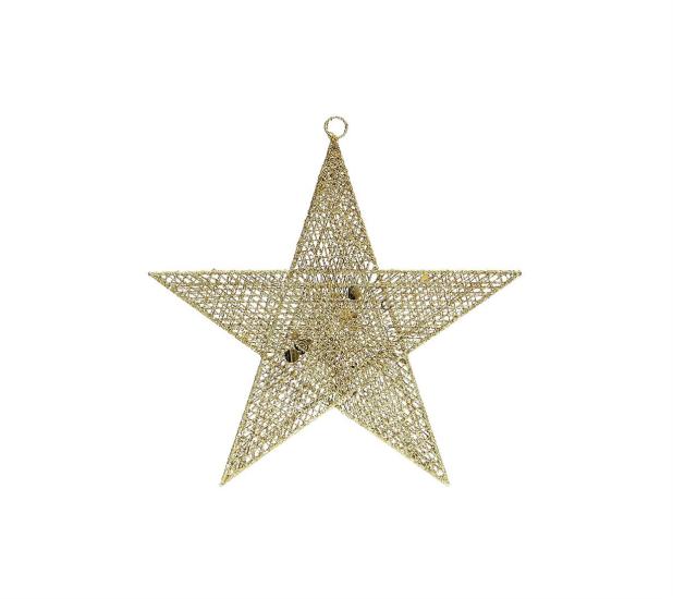 Glitter Star Medium Gold