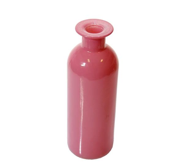 Pastel Glass Vase Thin Pink