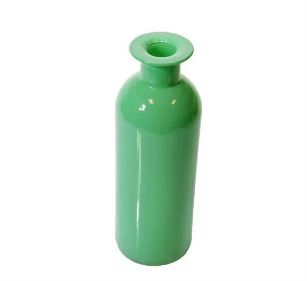 Pastel Glass Vase Thin Green