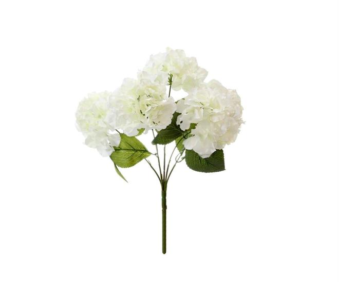 Artificial Hydrangea Bunch White 45 cm