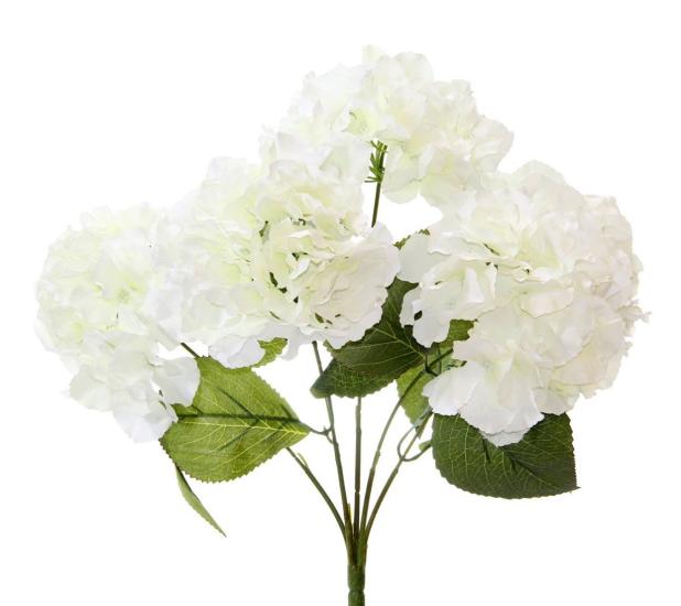 Artificial Hydrangea Bunch White 45 cm