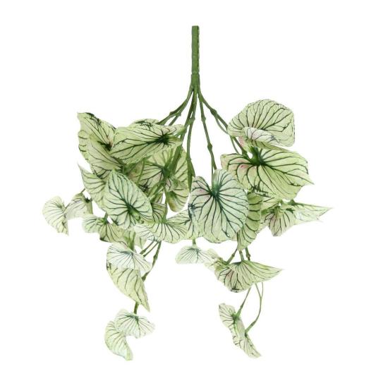 Yapay Caladium Sarmaşık Demeti Açık Yeşil 40 cm