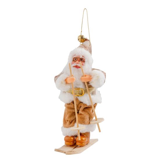 Kızaklı Noel Baba Altın 17 cm