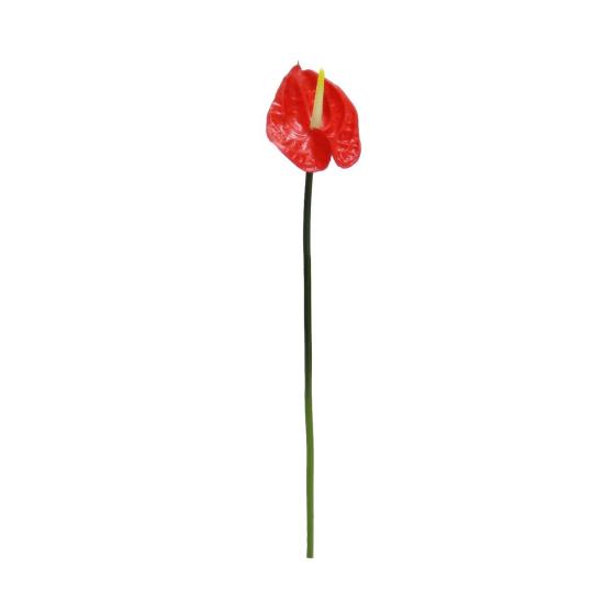 Artificial Anthurium Flower Vivid Touch Red 40 cm