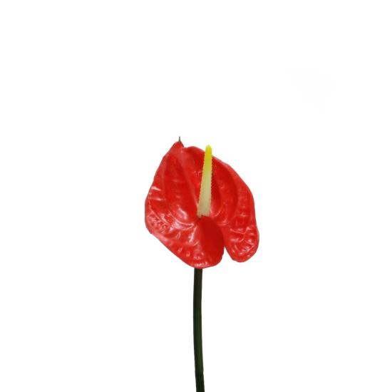 Artificial Anthurium Flower Vivid Touch Red 40 cm