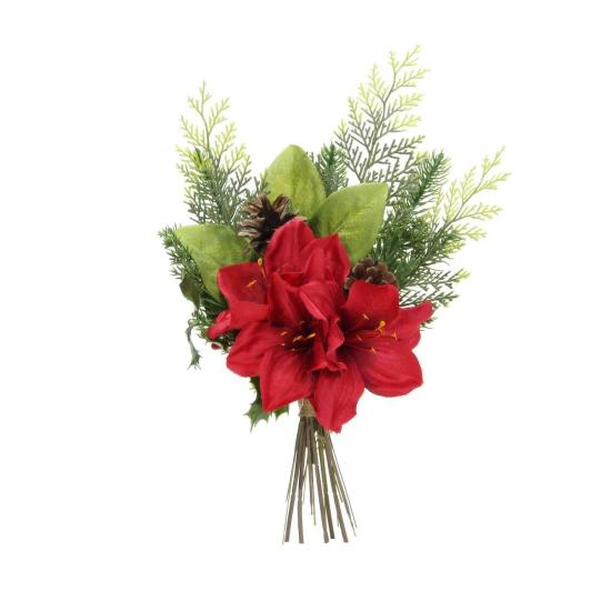 Artificial New Year Amerilis Bouquet 45 cm