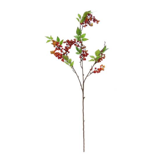 Artificial Berry Branch 100 cm Red