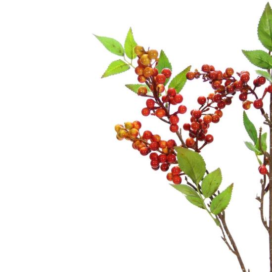 Artificial Berry Branch 100 cm Red