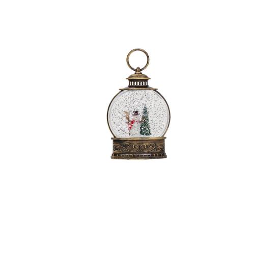 Snow Globe Oval Snowman 12 cm