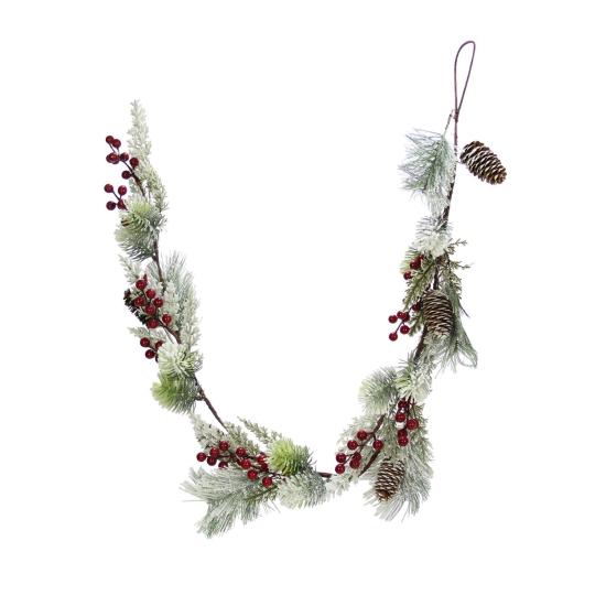 Kozalaklı Berryli Garland 130 cm