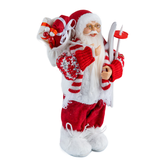 Çizgili Atkılı Noel Baba 30 cm