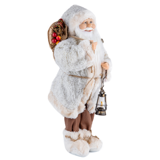 Soft Polar Santa Claus with Lantern 45 cm