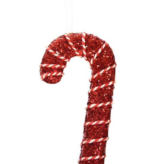 Christmas Ornament Rope Candy Cane Red 17 cm