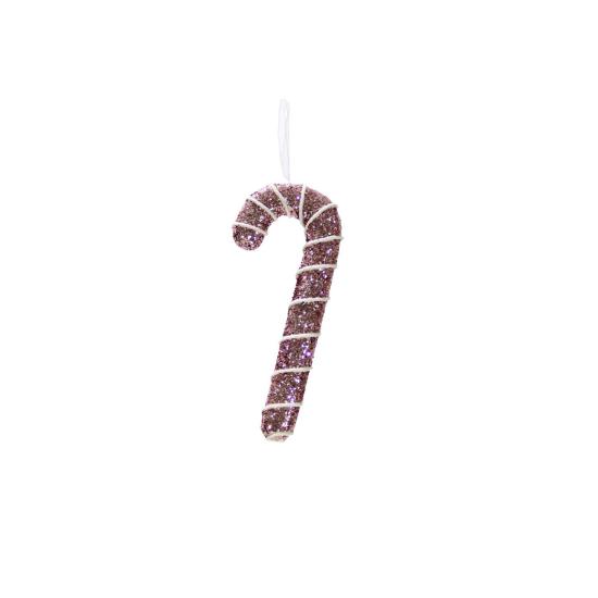 Christmas Ornament Rope Candy Cane Pink 17 cm