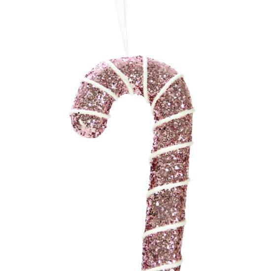 Christmas Ornament Rope Candy Cane Pink 17 cm