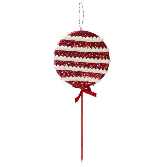 Christmas Ornament Lollipop Red 31 cm