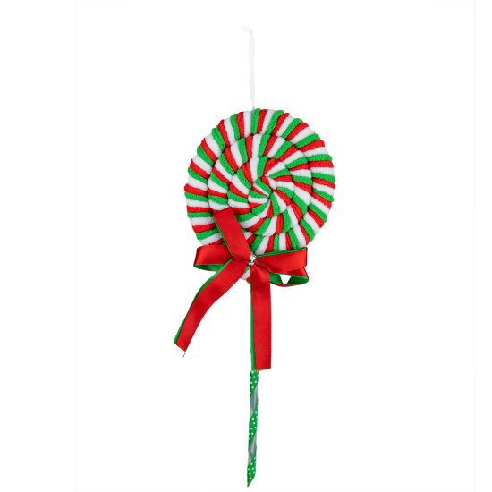 Christmas Ornament Soft Candy Stick Red Green 31 cm